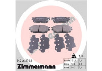 Brake Pad Set, disc brake 24246.170.1 Zimmermann