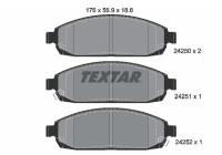 Brake Pad Set, disc brake 2425001 Textar
