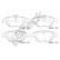 Brake pad set, disc brake 24253 00 702 00 Breck