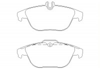 Brake Pad Set, disc brake 2425301 Textar