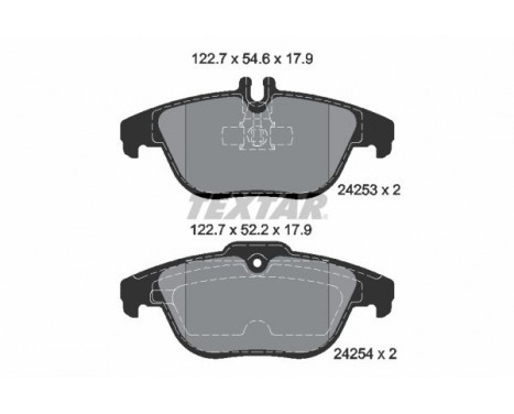 Brake Pad Set, disc brake 2425301 Textar, Image 2