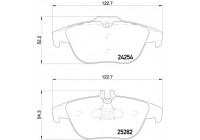 Brake Pad Set, disc brake 2425401 Textar