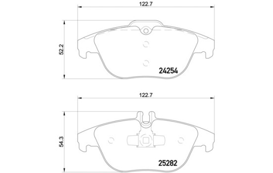 Brake Pad Set, disc brake 2425401 Textar