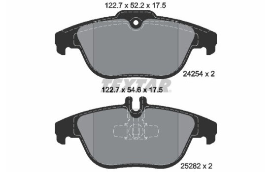 Brake Pad Set, disc brake 2425401 Textar, Image 2
