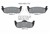 Brake Pad Set, disc brake 2425801 Textar
