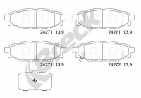 Brake pad set, disc brake 24271 00 702 10 Breck