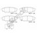 Brake pad set, disc brake 24271 00 702 10 Breck