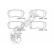 Brake pad set, disc brake 24276 00 704 10 Breck