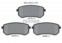 Brake Pad Set, disc brake 2427601 Textar