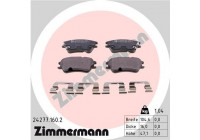 Brake Pad Set, disc brake 24277.160.2 Zimmermann