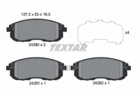 Brake Pad Set, disc brake 2428001 Textar