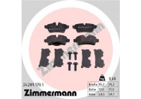 Brake Pad Set, disc brake 24289.170.1 Zimmermann