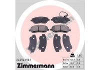 Brake Pad Set, disc brake 24294.190.1 Zimmermann