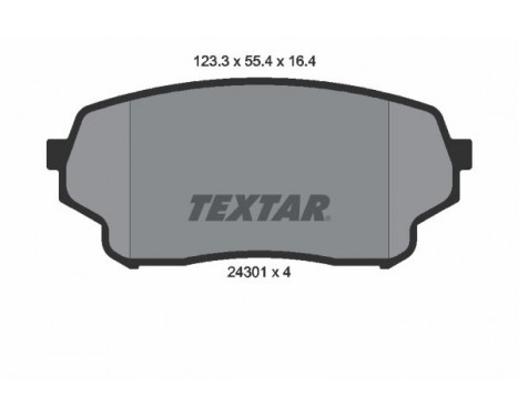 Brake Pad Set, disc brake 2430101 Textar