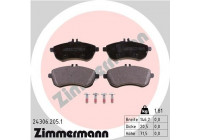 Brake Pad Set, disc brake 24306.205.1 Zimmermann