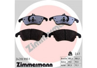Brake Pad Set, disc brake 24310.990.1 Zimmermann