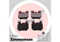 Brake Pad Set, disc brake 24315.168.1 Zimmermann