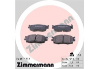 Brake Pad Set, disc brake 24317.175.1 Zimmermann