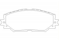 Brake Pad Set, disc brake 2433601 Textar