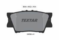Brake Pad Set, disc brake 2433801 Textar