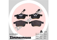 Brake Pad Set, disc brake 24339.200.1 Zimmermann