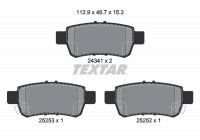 Brake Pad Set, disc brake 2434101 Textar