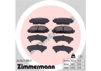 Brake Pad Set, disc brake 24347.180.1 Zimmermann