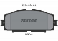Brake Pad Set, disc brake 2434701 Textar