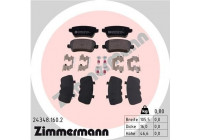 Brake Pad Set, disc brake 24348.160.2 Zimmermann