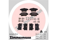 Brake Pad Set, disc brake 24349.175.2 Zimmermann