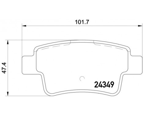 Brake Pad Set, disc brake 2434903 Textar