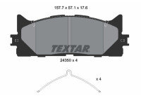 Brake Pad Set, disc brake 2435001 Textar