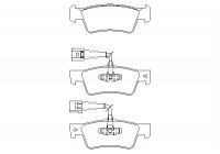 Brake Pad Set, disc brake 2436701 Textar
