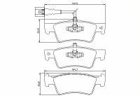 Brake Pad Set, disc brake 2436801 Textar