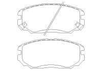 Brake Pad Set, disc brake 2437501 Textar