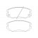 Brake Pad Set, disc brake 2437501 Textar