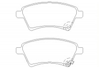 Brake Pad Set, disc brake 2439101 Textar