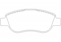Brake Pad Set, disc brake 2439301 Textar