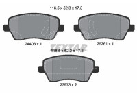 Brake Pad Set, disc brake 2440301 Textar