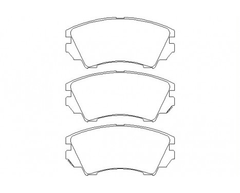 Brake Pad Set, disc brake 2441201 Textar