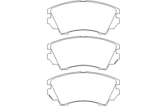 Brake Pad Set, disc brake 2441201 Textar