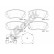 Brake pad set, disc brake 24415 00 701 10 Breck