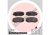 Brake Pad Set, disc brake 24415.190.1 Zimmermann