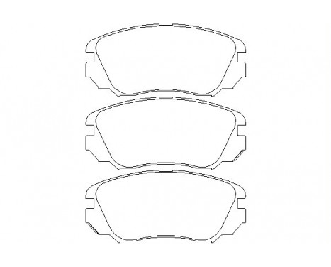 Brake Pad Set, disc brake 2441501 Textar