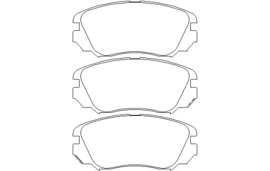 Brake Pad Set, disc brake 2441501 Textar