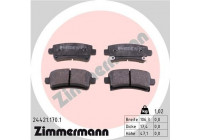 Brake Pad Set, disc brake 24421.170.1 Zimmermann