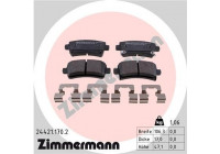 Brake Pad Set, disc brake 24421.170.2 Zimmermann