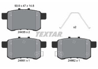 Brake Pad Set, disc brake 2443501 Textar
