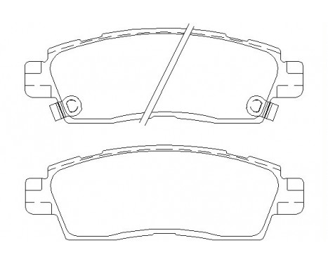 Brake Pad Set, disc brake 2444501 Textar
