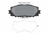 Brake Pad Set, disc brake 2445101 Textar
